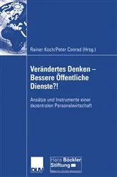 Book cover of Verändertes Denken — Bessere Öffentliche Dienste?! by Rainer Koch