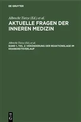 Book cover of Veränderung der Reaktionslage im Krankheitsverlauf by Unknown