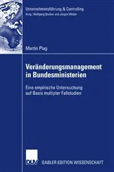 Book cover of Veränderungsmanagement in Bundesministerien by Martin Plag