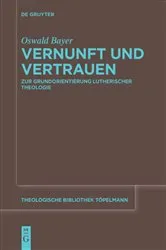 Book cover of Vernunft und Vertrauen by Oswald Bayer