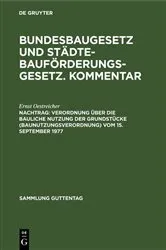 Book cover of Verordnung über die bauliche Nutzung der Grundstücke (Baunutzungsverordnung) vom 15. September 1977 (6th ed.) by Ernst Oestreicher