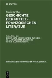 Book cover of Vers- und Prosadichtung des 14. Jahrhunderts, Drama des 14. und 15. Jahrhunderts (2nd ed.) by Stefan Hofer