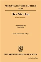Book cover of Verserzählungen I (2nd ed.) by Der Stricker