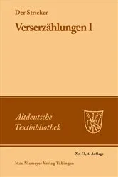 Book cover of Verserzählungen I (4th ed.) by Unknown
