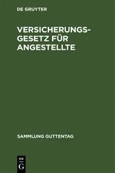 Book cover of Versicherungsgesetz für Angestellte (2nd ed.) by Unknown