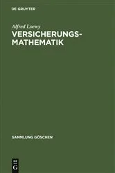 Book cover of Versicherungsmathematik by Unknown