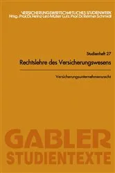 Book cover of Versicherungsunternehmensrecht (3rd ed.) by Reimer Schmidt