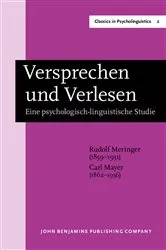 Book cover of Versprechen und Verlesen by Rudolf Meringer