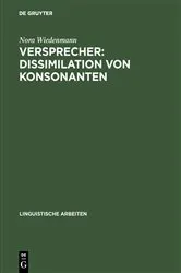 Book cover of Versprecher: Dissimilation von Konsonanten by Unknown