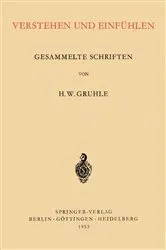 Book cover of Verstehen und Einfühlen by Hans Walter Gruhle