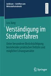 Book cover of Verständigung im Strafverfahren by Lea Jung