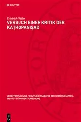 Book cover of Versuch einer Kritik der Kaṭhopaniṣad by Friedrich Weller