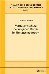 Book cover of Vertrauensschutz bei Angaben Dritter im Umsatzsteuerrecht by Klaus-Dieter Drüen