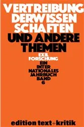 Book cover of Vertreibung der Wissenschaften und andere Themen by Thomas Koebner