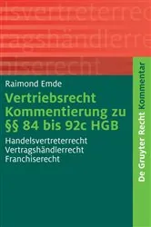 Book cover of Vertriebsrecht by Raimond Emde