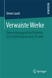 Book cover of Verwaiste Werke by Simon Lauck