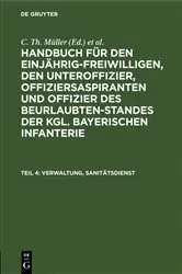 Book cover of Verwaltung, Sanitätsdienst (7th ed.) by C. Th. Müller