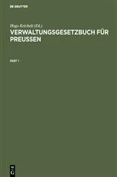 Book cover of Verwaltungsgesetzbuch für Preußen by Hugo Reichelt