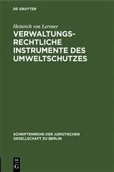 Book cover of Verwaltungsrechtliche Instrumente des Umweltschutzes by Unknown