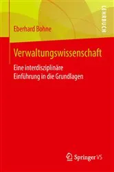 Book cover of Verwaltungswissenschaft by Eberhard Bohne