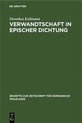 Book cover of Verwandtschaft in epischer Dichtung by Dorothea Kullmann