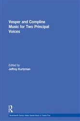 Book cover of Vesper and Compline Music for Two Principal Voices by Jeffrey Kurtzman