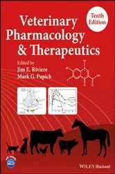 Book cover of Veterinary Pharmacology and Therapeutics (10th ed.) by Jim E. Riviere