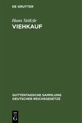 Book cover of Viehkauf (4th ed.) by Hans Stölzle