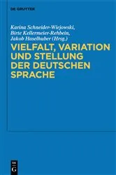 Book cover of Vielfalt, Variation und Stellung der deutschen Sprache by Unknown