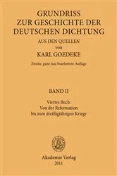 Book cover of Viertes Buch: Von der Reformation bis zum dreissigjährigen Kriege by Karl Goedeke