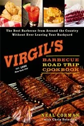 Book cover of Virgil's Barbecue Road Trip Cookbook by Neal Corman