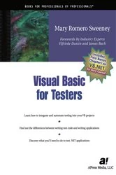 Book cover of Visual Basic for Testers by Joe Sweeney