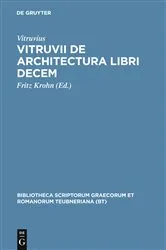 Book cover of Vitruvii de architectura libri decem by Vitruvius