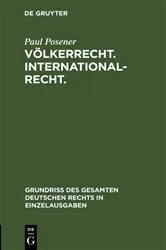 Book cover of Völkerrecht. Internationalrecht. (2nd ed.) by Paul Posener