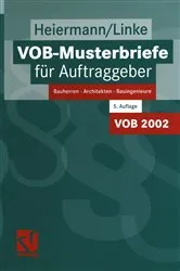 Book cover of VOB-Musterbriefe für Auftraggeber (5th ed.) by Unknown