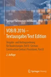 Book cover of VOB/B 2016 - Textausgabe/Text Edition (2nd ed.) by Unknown