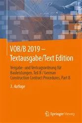 Book cover of VOB/B 2019 - Textausgabe/Text Edition (3rd ed.) by Springer Fachmedien Wiesbaden