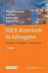 Book cover of VOB/B-Musterbriefe für Auftraggeber (9th ed.) by Wolfgang Heiermann
