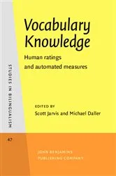 Book cover of Vocabulary Knowledge by Scott Jarvis