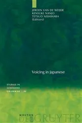 Book cover of Voicing in Japanese by Jeroen van de Weijer