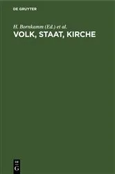 Book cover of Volk, Staat, Kirche by E. Haenchen