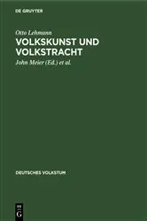 Book cover of Volkskunst und Volkstracht by Otto Lehmann