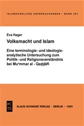 Book cover of Volksmacht und Islam by Eva Hager