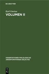 Book cover of Volumen II by Karl Gneisse