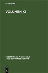 Book cover of Volumen XI by Ludovicus Voltz