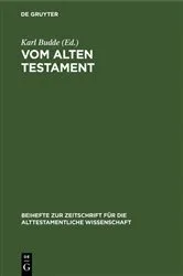Book cover of Vom Alten Testament by Unknown