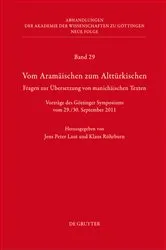 Book cover of Vom Aramäischen zum Alttürkischen by Jens Peter Laut