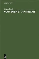 Book cover of Vom Dienst am Recht by Unknown