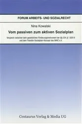 Book cover of Vom passiven zum aktiven Sozialplan by Nina Kowalski