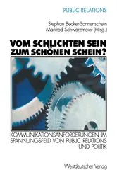 Book cover of Vom schlichten Sein zum schönen Schein? by Stephan Becker-Sonnenschein